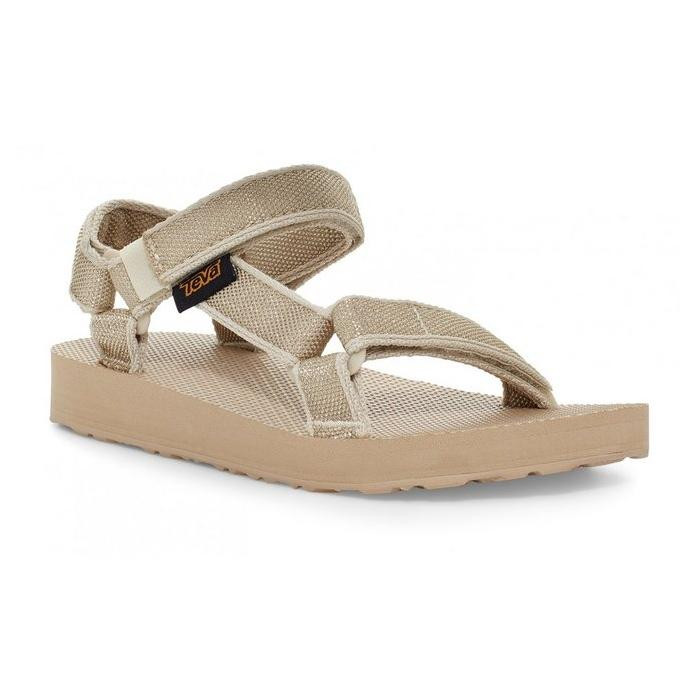 Sandale Teva Kids' Original Universal Bej - Karina Birch Metallic - imagine 6